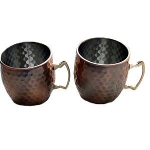 Eco One by Silver One Into Set of Two Moscow Mugs Stainless Steel EUC Set of 2